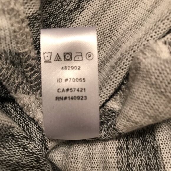 Loft Stripe Cowlneck lightweight Pullover Sweater - Picture 6 of 7